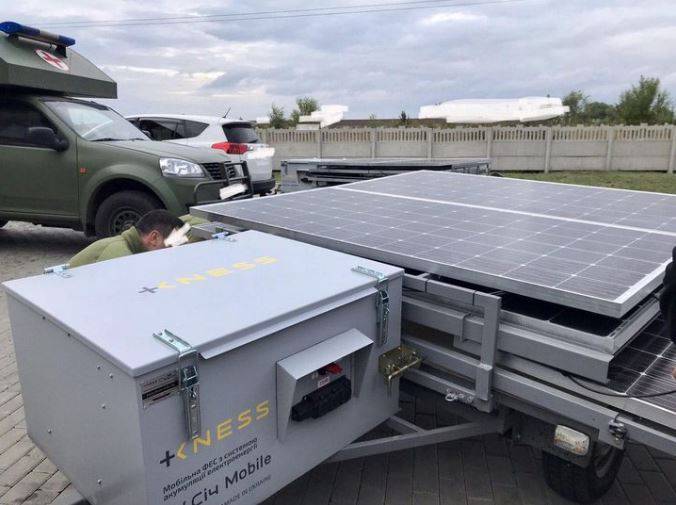 Передали ще одну мобільну сонячну станцію 59 бригаді для польового шпиталю